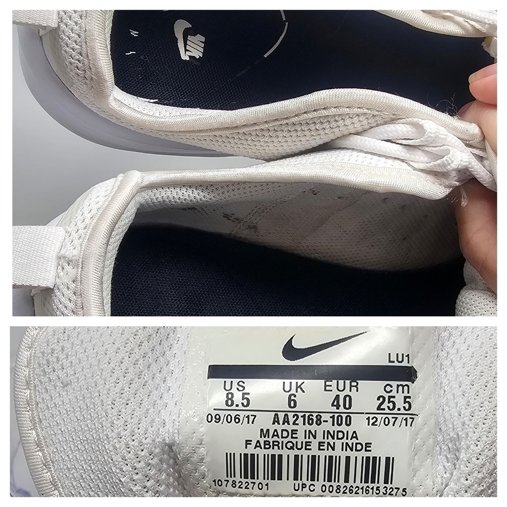 Nike Women's Air Max Axis Triple White Athletic Sneakers SZ 8.5 Style AA2168-100 - Picture 15 of 16